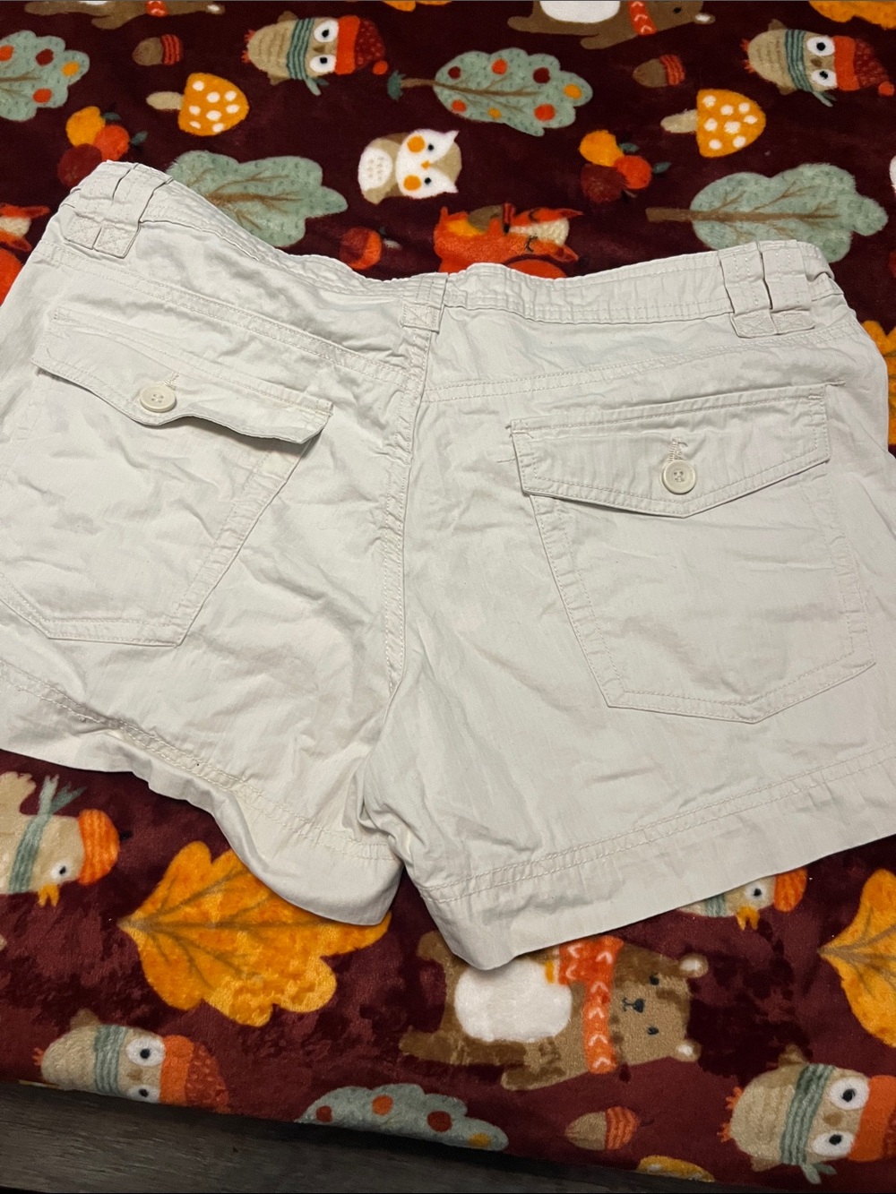 Calvin Klein Cream Women's Drawstring Casual Shorts - Picture 3 of 3